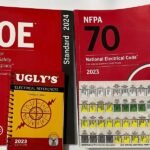 NEC 2023 Codebook + NFPA 70E 2024 with TABS and Ugly's Electrical reference good Deal 4 Combo pack Safety Softcover